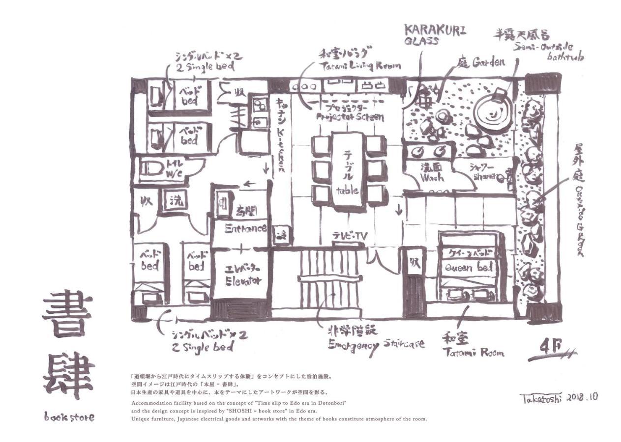 Konjaku-So Dotonbori Garden Spa Stay Οσάκα Εξωτερικό φωτογραφία